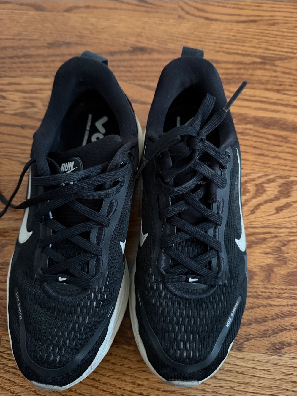 Nike Kids Black Sneakers with White Swoosh